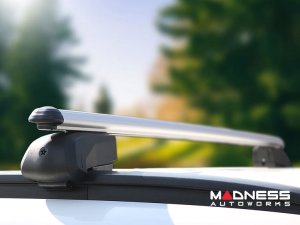 Alfa Romeo Stelvio Roof Rack Cross Bars - for models w/ factory roof rails - Silver - StarLock